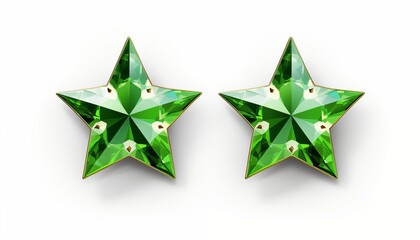 set of green stars