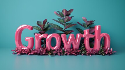 Glossy Surface Business development concept art poster.