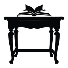 reading table silhouette 