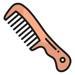 Comb Icon Element For Design