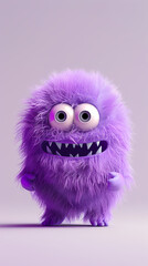 Fototapeta premium Cute furry monster