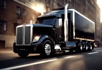 image side black powered cell american view fuel background rendering truck 3d car auto automobile vehicle electric transport transportation ecology technology