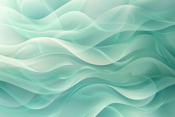 Obraz premium vector background with green and light blue gradient, abstract wavy shapes, smooth curves,