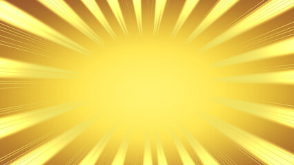 Obraz premium 黄色い集中線