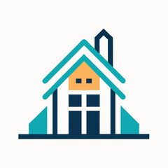illustration of a house logo icon vector art