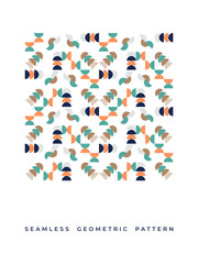 Vector illustration geometric seamless pattern