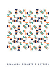 Vector illustration geometric seamless pattern