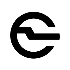 Letter E initial logo vector illustration