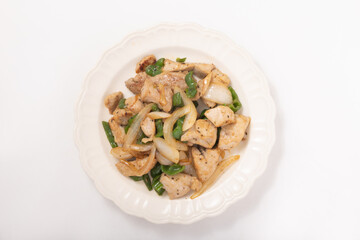 豚肉と玉ねぎとピーマンの炒め物