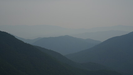 Beautiful mountain scenery in Korea
