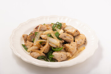 豚肉と玉ねぎとピーマンの炒め物