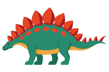 Adorable Dinosaur Vector Illustration: Cartoon, Clipart, Line Art Design
