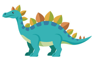 Adorable Dinosaur Vector Illustration: Cartoon, Clipart, Line Art Design