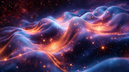 Obraz premium A cosmic dance of planets forming patterns that broadcast messages of love across the vastness of space. As planets align and create mesmerizing configurations,