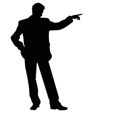 recommend clip art: businessman silhouette vector stock illustration