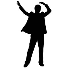 businessman silhouette vector stock illustration