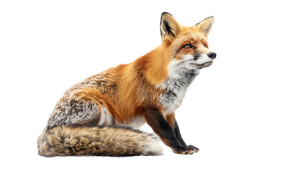 Fototapeta premium Fox isolated on white background