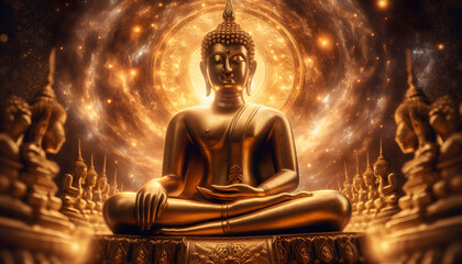 golden buddha statue