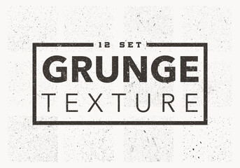 Obraz premium vector 12 set grunge texture