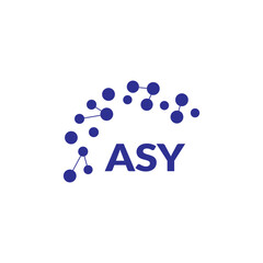 ASY letter logo design on white background. Creative  modern ASY letter logo design. Vector design.