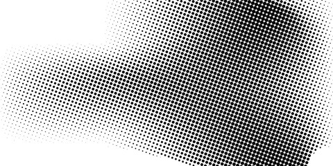 Halftone faded gradient texture. Grunge halftone grit background. White and black sand noise wallpaper. Retro pixilated vector backdrop design