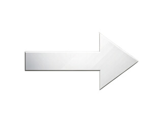 White Straight Arrow for Dark Backgrounds in Various Media