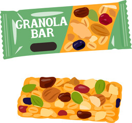 袋入りのグラノーラバー