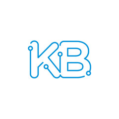 Abstract Letters KB Logo Design Template 001