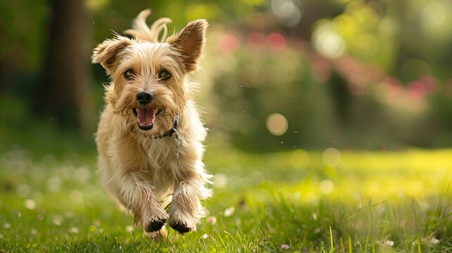 Entertaining dog antics  playful canine fun with tail wagging and silly shenanigans