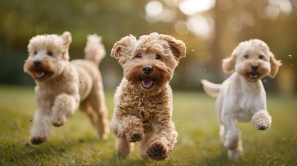 Joyful dog entertains with silly antics, bringing delight through tail wagging and playfulness