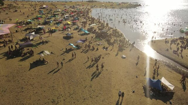 drone video from boom festival in portugal