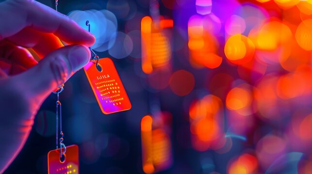 Futuristic Personalized Event Badges Enhancing Attendee Experience with AI Technology