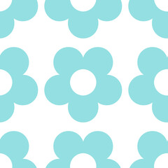 seamless pattern with flowers bule