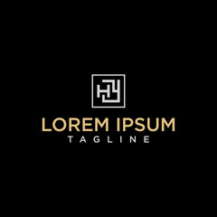 hy square logo design