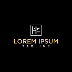 Obraz premium hz square logo design