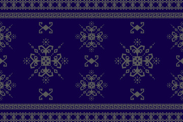 Ethnic geometric oriental traditional seamless knitted pattern. Native textile elements decoration design for fabric, clothing, wallpaper, embroidery, elements, ornament, background, border, decor