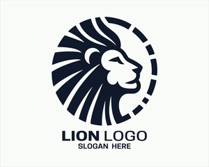 Lion Logo Design Icon Symbol Vector Template