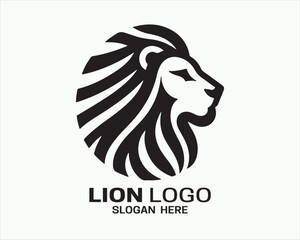 Lion Logo Design Icon Symbol Vector Template