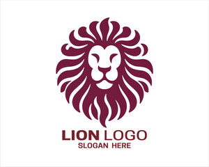 Lion logo design vector template. lion head logo design icon vector illustration