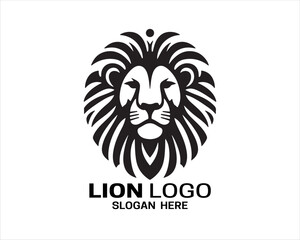 Lion logo design vector template. lion head logo design icon vector illustration