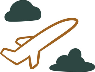 Hand drawn aesthetic highlights cover social media Doodle Element