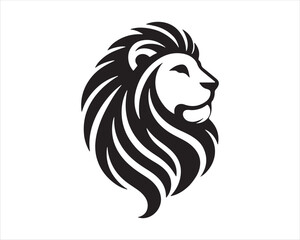 Lion logo design vector template. lion head logo design icon vector illustration
