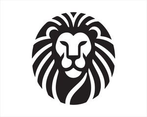 Lion logo design vector template. lion head logo design icon vector illustration