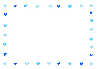 This is a frame with a blue heart.