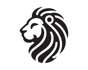 Lion logo design vector template. lion head logo design icon vector illustration