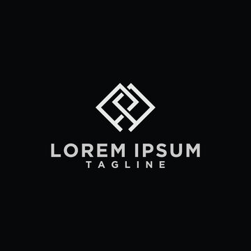 pp square logo design