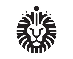 Lion logo design vector template. lion head logo design icon vector illustration