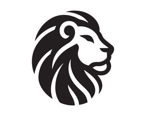 Lion logo design vector template. lion head logo design icon vector illustration