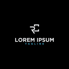 Fototapeta premium rc monogram logo design inspiration
