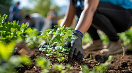 Community collaboration fosters green spaces and urban gardens promoting environmental stewardship and fostering a sense of shared responsibility.